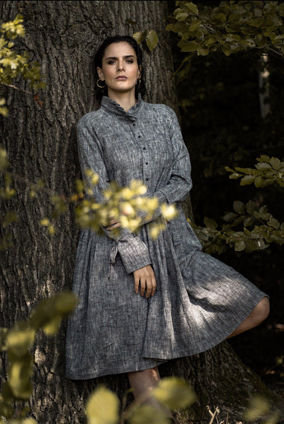Organic Linen Dress Forest Collection Explore Wear Organic Linen Dress Forest Collection Explore Wear