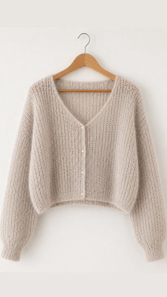 Luxuriously soft hand-knitted Cardigan - Different Colours