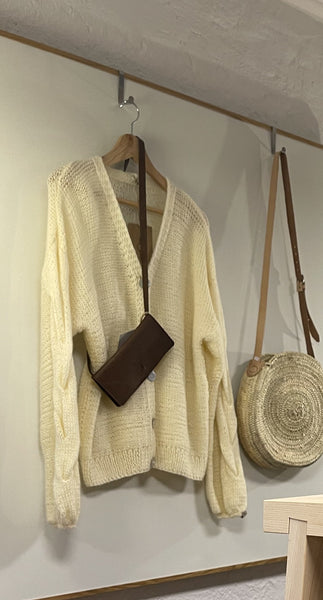 One Size Wool Sweater - Vanilla